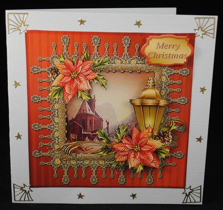 Lacy Lovelies 7" x 7" - Christmas Lantern by Yvonne Middleton