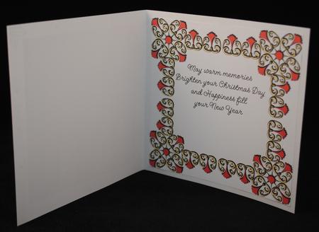 8x8 Christmas Greeting Insert 30 by Yvonne Middleton