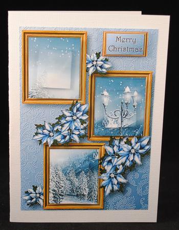 Snowy Christmas Lamp Frame Trio by Yvonne Middleton