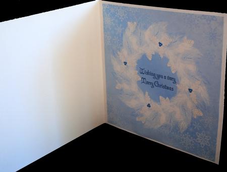 Winter Wreath 8x8ins Insert 1 by Yvonne Middleton