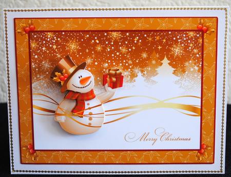 Christmas Snowman by Yvonne Middleton