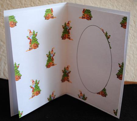 Santa and Christmas Tree Insert by Yvonne Middleton