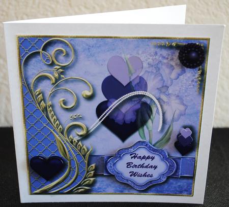 Gold Swirls Card Topper by Yvonne Middleton