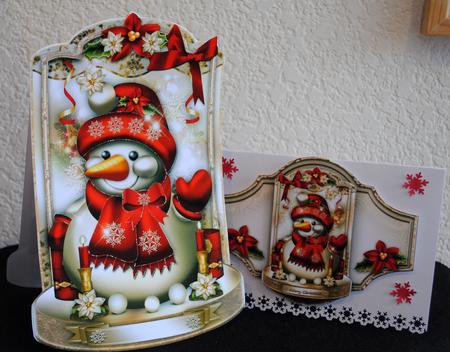 Cute Snowman Wish You Merry Christmas by Yvonne Middleton