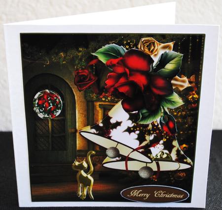 Bells of Christmas Topper with Decoupage by Yvonne Middleton