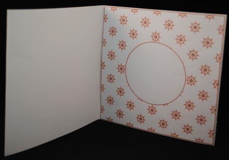 Ship Wheel Insert 8x8 by Yvonne Middleton