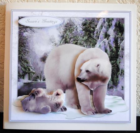 Northern Frost Topper with Decoupage by Yvonne Middleton