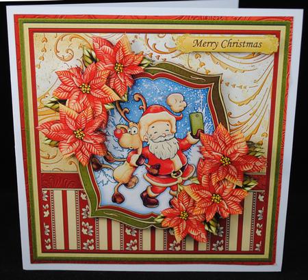 Santa Selfie Christmas 8x8 Mini Kit & Decoupage by Yvonne Middleton