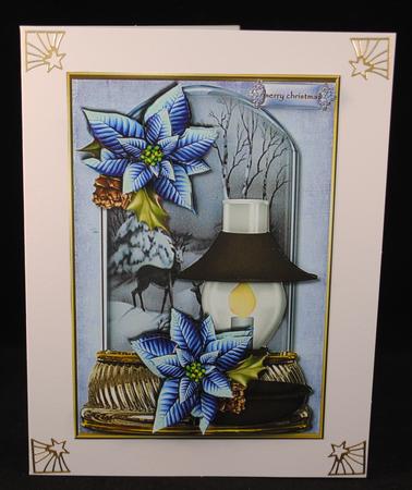 Bleu Christmas-globe & Lantern by Yvonne Middleton