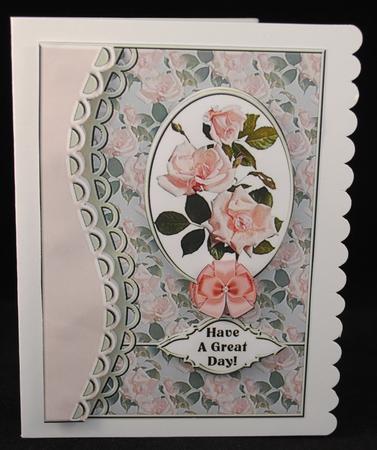 Framed Pale Pink Roses by Yvonne Middleton