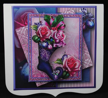 Sugar Plum Stocking Multi-layer Card Mini Kit by Yvonne Middleton