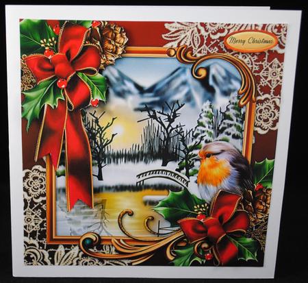 Christmas Robin Topper by Yvonne Middleton