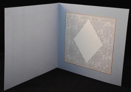 Silver Snow D.diamond 7in x 7in Square Insert Panel Sheet by Yvonne Middleton