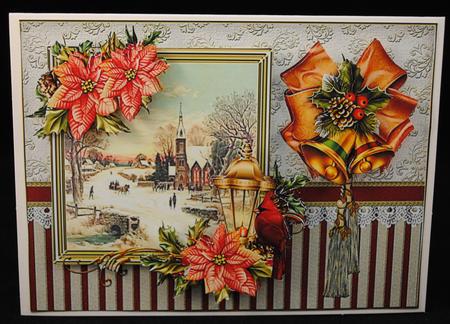 Snowy Church Scene Quick Card by Yvonne Middleton