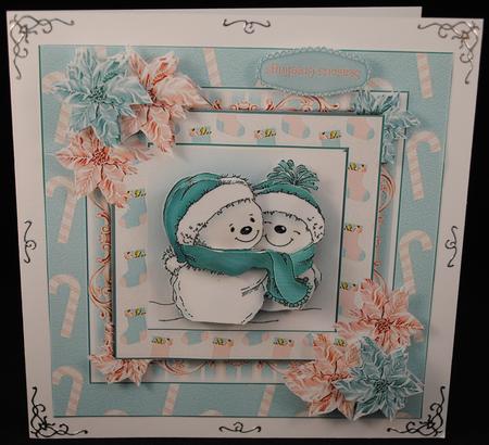 Snuggle Up Snowman Card Front Kit by Yvonne Middleton