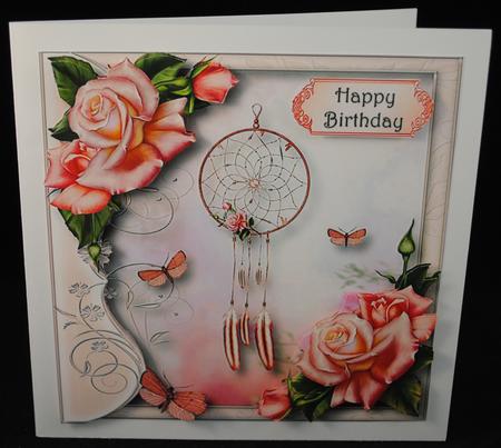 Butterflies Roses & Dreams 8x8 by Yvonne Middleton