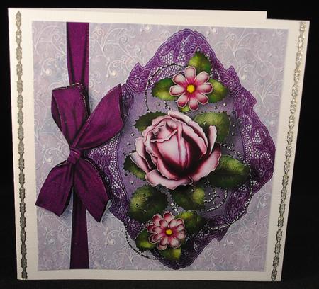 Beautiful Lilac Rose 8x8 by Yvonne Middleton