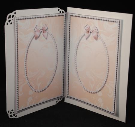 Classic Pearl Frame Christmas Insert by Yvonne Middleton