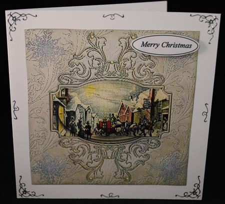 Victorian Town Square Christmas with Pyramid Layers by Yvonne Middleton