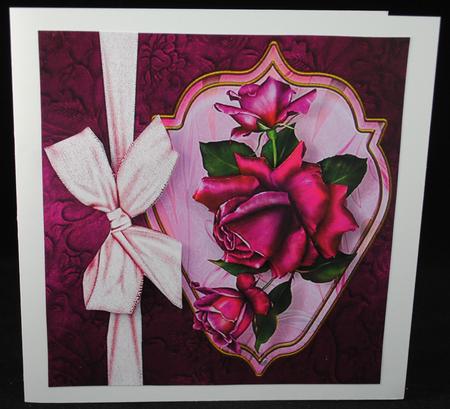 Beautiful Deep Purple Rose 8x8 by Yvonne Middleton