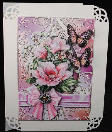 Magnolia Blossoms and Butterflies by Yvonne Middleton