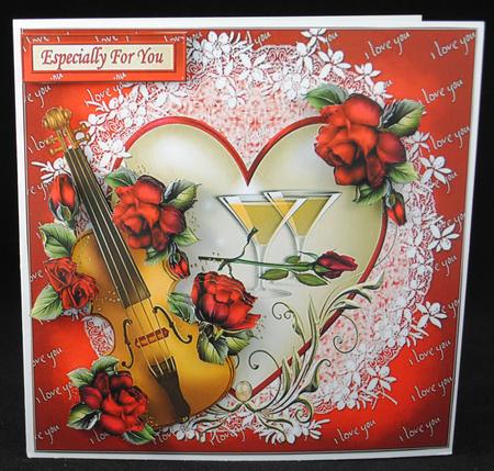 8x8 Violin and Roses for My Love Mini Kit by Yvonne Middleton