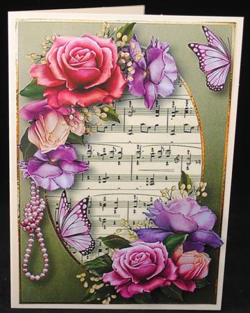 Belle Roses & Butterflies by Yvonne Middleton