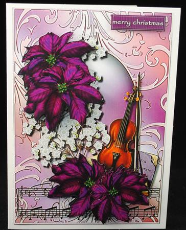 Christmas Poinsettias & Music by Yvonne Middleton