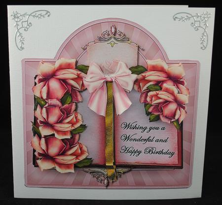 Card Topper Roses Book Mini Kit by Yvonne Middleton