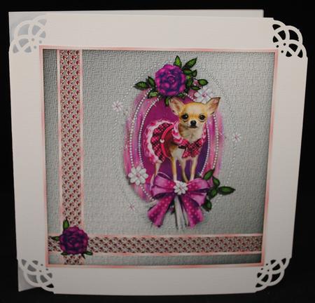 Chihuahua in a Ornate Frame Sbs by Yvonne Middleton