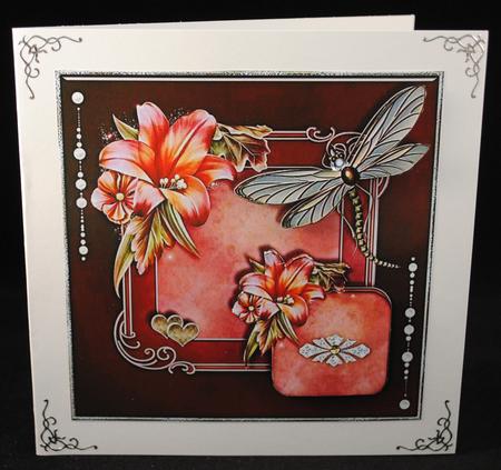 Lovely Lily Card Topper 2 by Yvonne Middleton