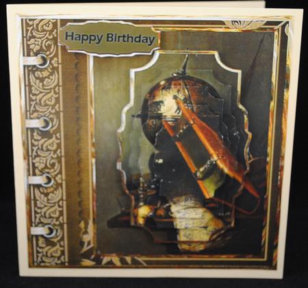 Time Goes Fast a Card with Shaped Layers by Yvonne Middleton