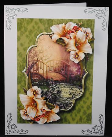 Beautiful Ivory Lilies Scene by Yvonne Middleton