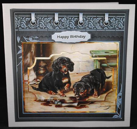 Whoops! You Are in Trouble Card with Shaped Layers by Yvonne Middleton