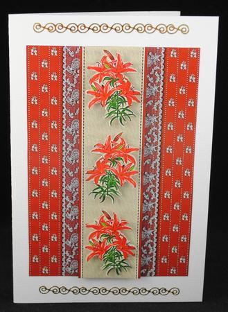 Red Lilies & Lace by Yvonne Middleton