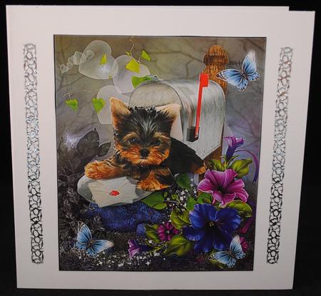 Special Delivery Topper with Decoupage by Yvonne Middleton