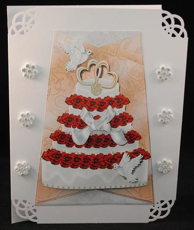Tent Card Topper Wedding Cake by Yvonne Middleton