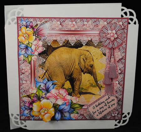 Floral Elephant Celebration by Yvonne Middleton
