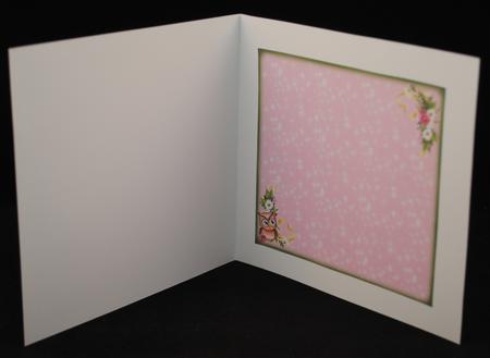 Green and Pink with Flowers 8x8 Is by Yvonne Middleton