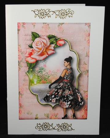 Ladies Day with Pink Roses by Yvonne Middleton