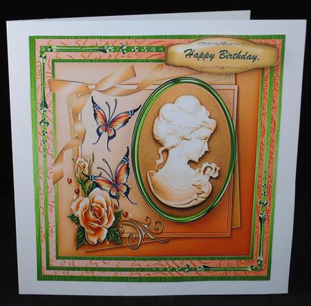 Beautiful Cameo and Butterflys  by Yvonne Middleton