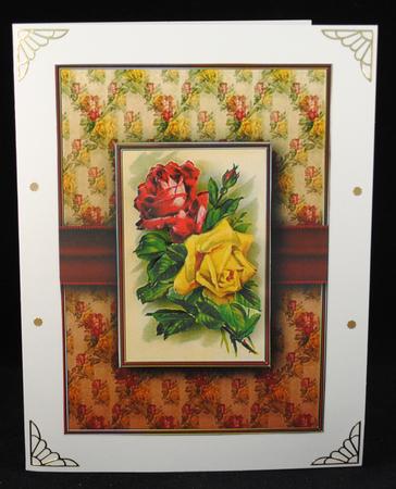 Victorian Roses Quick Card by Yvonne Middleton