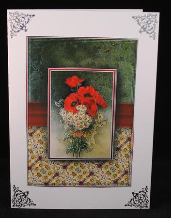 Poppies and Daisies Quick Card by Yvonne Middleton