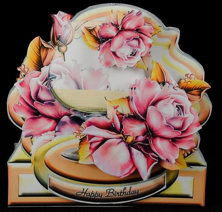 Celebratory Month - Peach-pink Roses by Yvonne Middleton