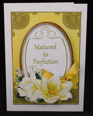 Lemon Magnolia Matured Perfection Oval 7x5in Step by Step by Yvonne Middleton