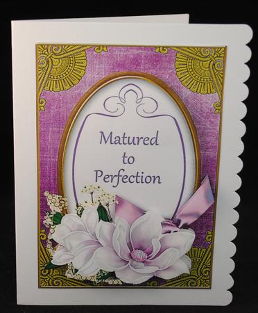 Lilac Magnolia Matured Perfection Oval 7x5in Step by Step by Yvonne Middleton