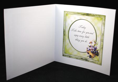 Flower Basket Insert and Verse One by Yvonne Middleton