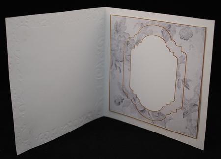 Silver Rose Fancy 7in Square Insert Panel Sheet by Yvonne Middleton