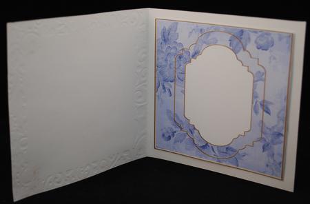 Blue Rose Fancy 7in Square Insert Panel Sheet by Yvonne Middleton