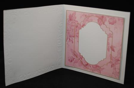 Pink Rose Fancy 7in Square Insert Panel Sheet by Yvonne Middleton